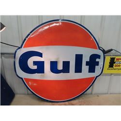 Metal Gulf Sign 38"-41" RD