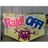 Image 1 : Cardboard Raid- O ff Sign 27" x 39" Good Graphics