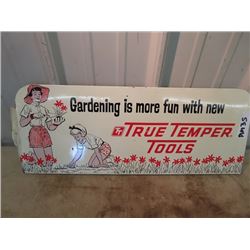 Metal True Temper Tools Sign 9.5" x 22" - Lady Fraphics with 60's Hairdoo's