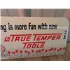 Image 3 : Metal True Temper Tools Sign 9.5" x 22" - Lady Fraphics with 60's Hairdoo's