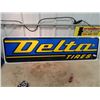 Image 1 : Metal Delta TIres Sign 16" x 62"