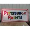 Image 1 : Fiberglass Pittsburgh Paints Sign 34" x 70"