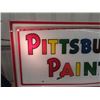 Image 2 : Fiberglass Pittsburgh Paints Sign 34" x 70"