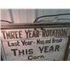 Image 2 : Old Wooden Seed Plant Sign - Three Year Rotation 23" x 30" - Its so Old it has Square Nuts!