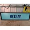Image 2 : Wooden Oceana Sign 14" x 48" - 2 Sided Originated from The Old Spaghettei Factory