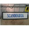 Image 1 : Wooden Scandinavia Sign 14" x 48" - 2 Sided Originated From The Old Spaghetti Factory