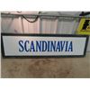 Image 2 : Wooden Scandinavia Sign 14" x 48" - 2 Sided Originated From The Old Spaghetti Factory