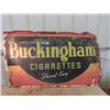 Image 1 : Metal Buckingham Cigarettes - Throat Easy Sign 34" x 60"