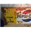 Image 2 : Metal Embossed Pepsi Cola Sign 17.5" x 47"