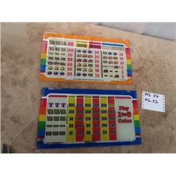 Slot Machine Blotter Glass 5.5" x 15"