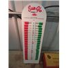 Image 2 : Dun- Glo Score Board 8" x 26"  & Sharp Toffee Tin - Old Lithograph - Vintage
