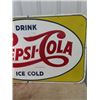 Image 3 : Metal Embossed 1955 Pepsi Cola Sign 57" X 35"