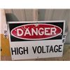 Image 3 : 2 Metal Signs 1) Danger- No Smoking 12" x 21" & 1) Danger High Voltage 10" x 14"