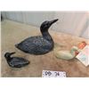 Image 2 : Soap Stone Loon, Birch Canoe Display, & Peace Pipe