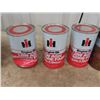 Image 3 : 6 Quart Oil Cans - Empty BA, 3 Full Int, Full Esso & Full Texaco