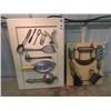 Image 1 : Old Kitchen Utensils mounted on Display Board & Fishing Weight Mould