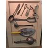 Image 2 : Old Kitchen Utensils mounted on Display Board & Fishing Weight Mould