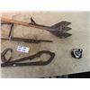Image 2 : Hay Knife, Auger Bits, & Handled Clamps Vintage