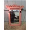 Image 1 : Bevelled Hall Mirror w Painted Wood Frame Vitnage