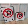 Image 1 : 2- No Parking Signs 1) 12" x 18" 1) 12" x 12"