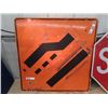 Image 2 : Traffic Signs 1) Stop Sign 1) Construction Both are 29.5" x 29.5"