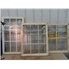 Image 1 : 3 Window Panes 1) 29" x 35" 1) 24" x 41" & 1) 27" x 33"- Vintage