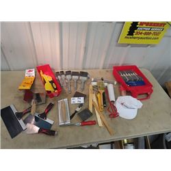 New Paint Brushes, Rollers, Trays, Trowels, Scrapers, Plus More!