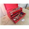 Image 1 : Tool Box full Of Tools- Sockets, Screwdrivers, Wrenches, Pipe Wrenches, Crescent Wrenches, Pipe Cutt