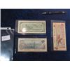 Image 2 : Canadian Paper Money- 1954 1 Dollar Bill, 1979 5 Dollar Bill, & 1986 2 Dollar Bill