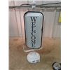 Image 1 : Porc Welcome/Closed Sign 23" H