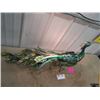 Image 2 : Beautiful Metal Peacock Ornament 20" Tall & 36" From Tail to Beak