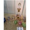Image 3 : Decanter Set & Glass Decorative Eggs