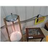Image 2 : 2 Plant Stands/Table 1) 16" x 16" x 12" & 1) 36" Tall