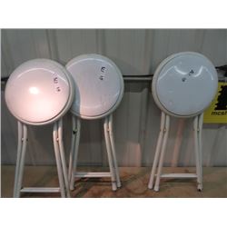 3 Folding Stools