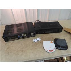 Pioneer Stereo Amplifier, Sony Digital Sythesizer & 2 CD Players