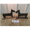 Image 1 : 2 Metal Scotty Dog Boot Scrapers