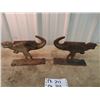 Image 2 : 2 Metal Dinosaur Boot Scrapers