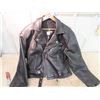 Image 1 : Leather Motorcycle Jacket - Size L
