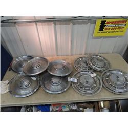 2 Sets of Hubcaps 1) 5 Matching Chrysler & 4 Matching