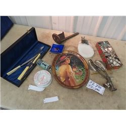 Coca Cola Tray, Carving Set, Scotty Dog Ashtray, Clippers Plus More!