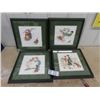 Image 1 : 4 Framed Picrtures 16" X 16"