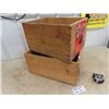 Image 2 : 2 Wooden Fruit Crates w Labels