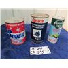 Image 1 : # Snowmobile OIl Cans Full-1) Castrol 1) Quaker State, 1) Snobil