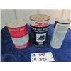 Image 2 : # Snowmobile OIl Cans Full-1) Castrol 1) Quaker State, 1) Snobil