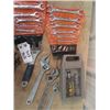 Image 2 : 7 Crescent Wrenches, 2 Sets Flare Nut Wrenches, 2 Sets Crowfoot Wrenches, & 3/8" Socket Set