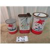 Image 2 : 3 Mobiloil Cans 1) Outboard -Quart 1) Oil -Quart & 1) A Mobil Product Grease 5 LB