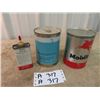 Image 2 : 3 Mobiloil Cans 1) Handy Oil - 4 Fluid Oz, 1) Jet OIl #2 - Quart, & 1) Oil Quart
