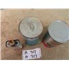 Image 3 : 3 Mobiloil Cans 1) Handy Oil - 4 Fluid Oz, 1) Jet OIl #2 - Quart, & 1) Oil Quart