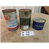 Image 2 : 3 Oil Cans 1) Antelope Oil - Quart, 1) BA Oil Quart, & 1) North Star Grease 1 LB
