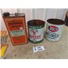 Image 1 : 3 Oil Cans 1)Castrol Nanouk Antifreeze 1 Gal, 1) ROCO Antifreeze 1 Gal, & 1) Marshall Wells Trans Oi